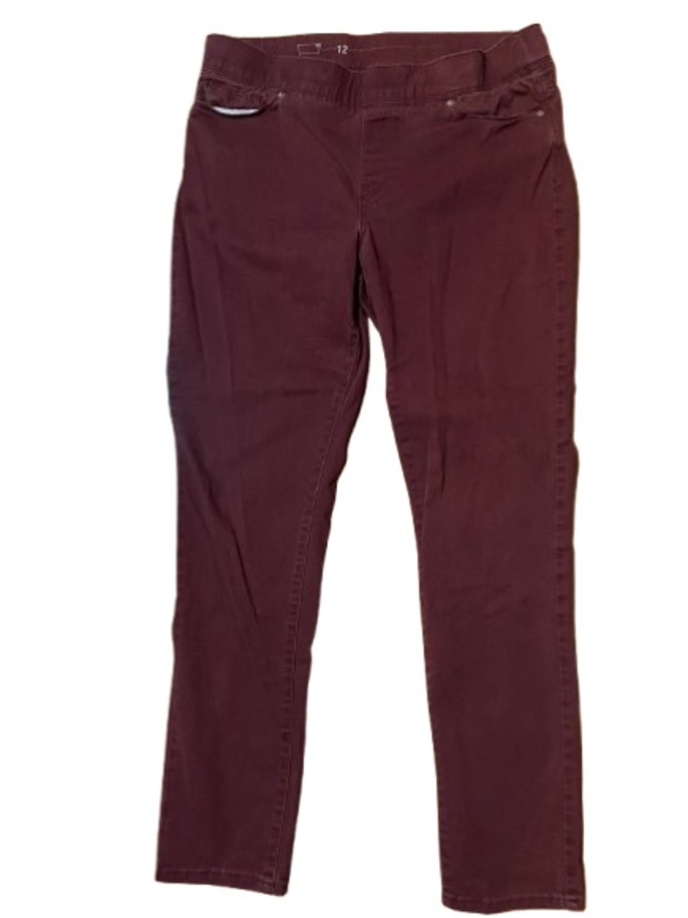 Levi’s Pull On Women's Stretch Denim Jeans in Deep Burgundy Size 12